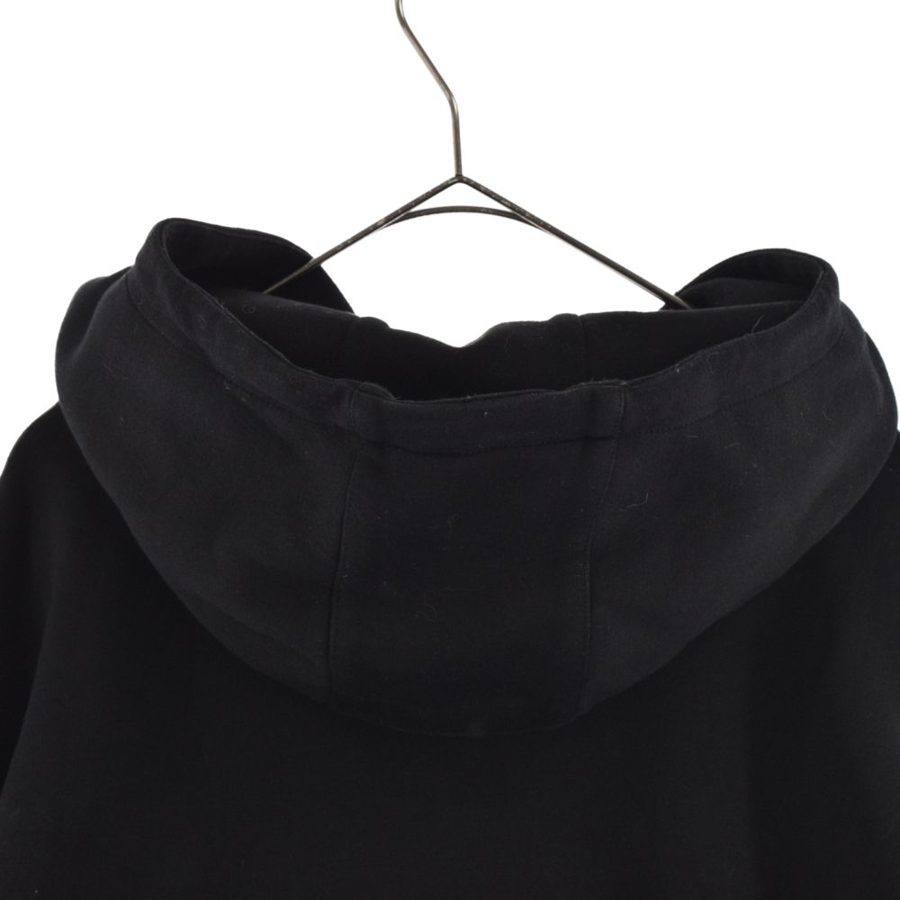 PRADA (プラダ) 22AW ロゴ刺繍 プルオーバー パーカー ブラック UJL34A