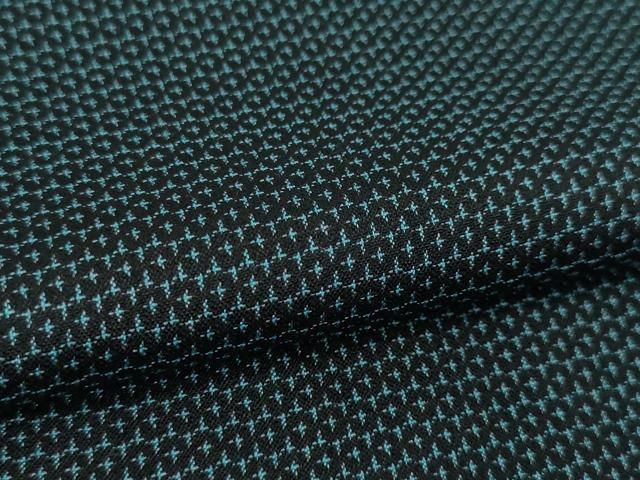 平和屋本店□極上 男性 お召 アンサンブル 長羽織 100亀甲 逸品 未使用