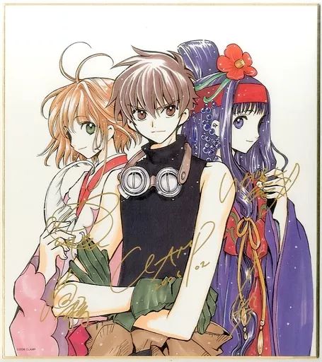 紙製品 CLAMP 複製サイン色紙 DVD 劇場版 ツバサ クロニクル 鳥カゴの国の姫君 アニメイト予約特典