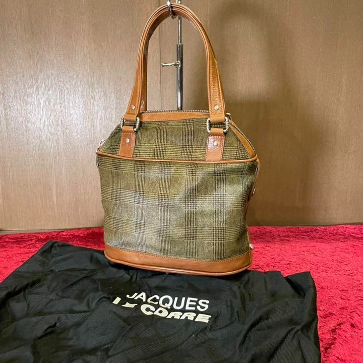 JACQUES LE CORRE フランス製 ハラコレザーハンドバッグ JACQUES LE CORRE フランス製 ハラコレザーハンドバッグ JACQUES LE