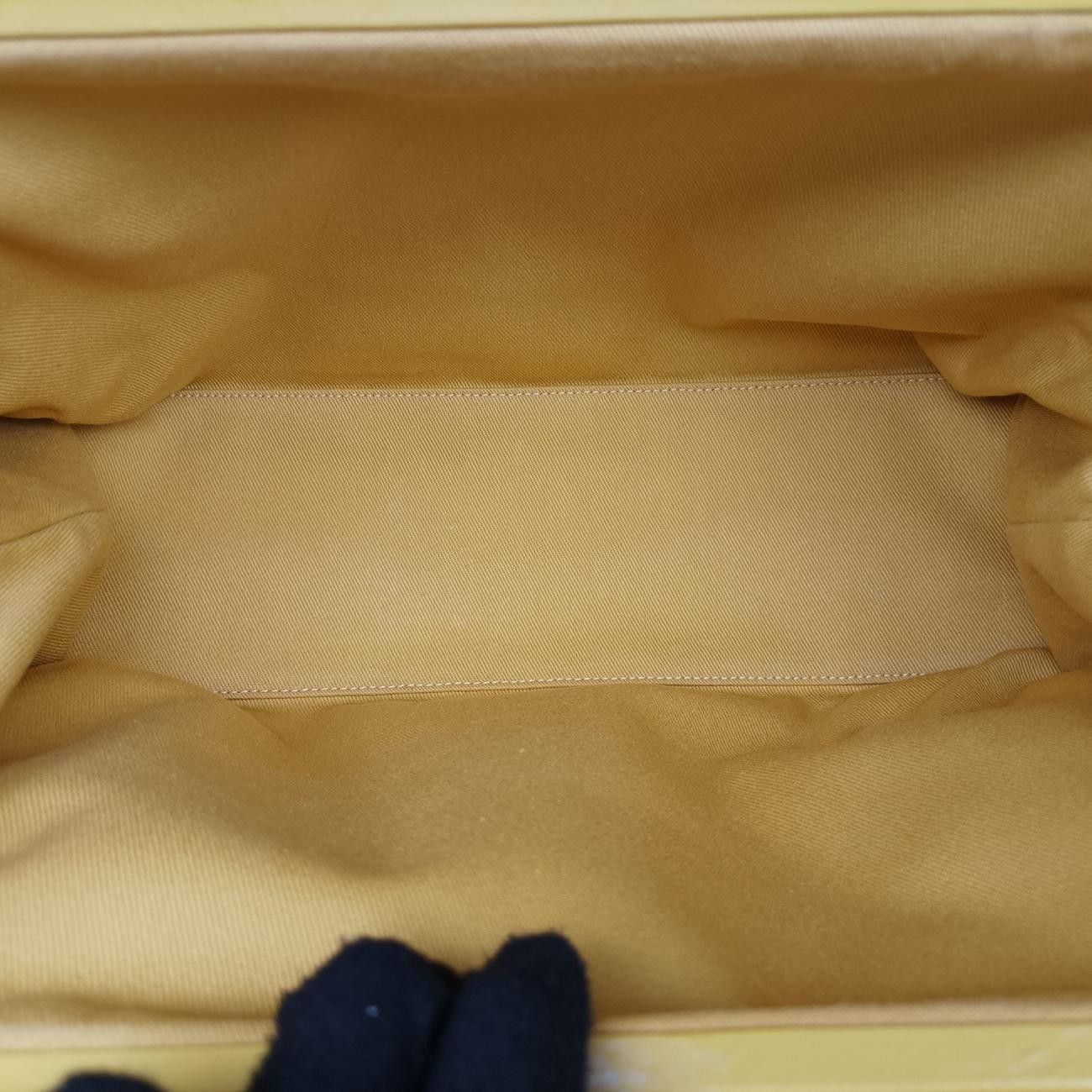 シャネルChanelマドモアゼル ボーリングイエローレザーA6687915761363