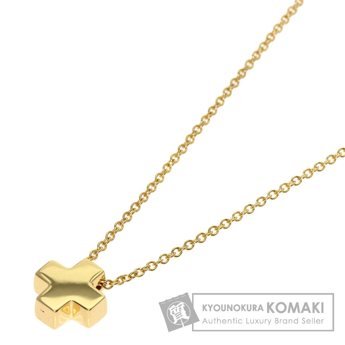 TIFFANY-Co. ティファニー ローマン クロス ネックレス K18YG レディース