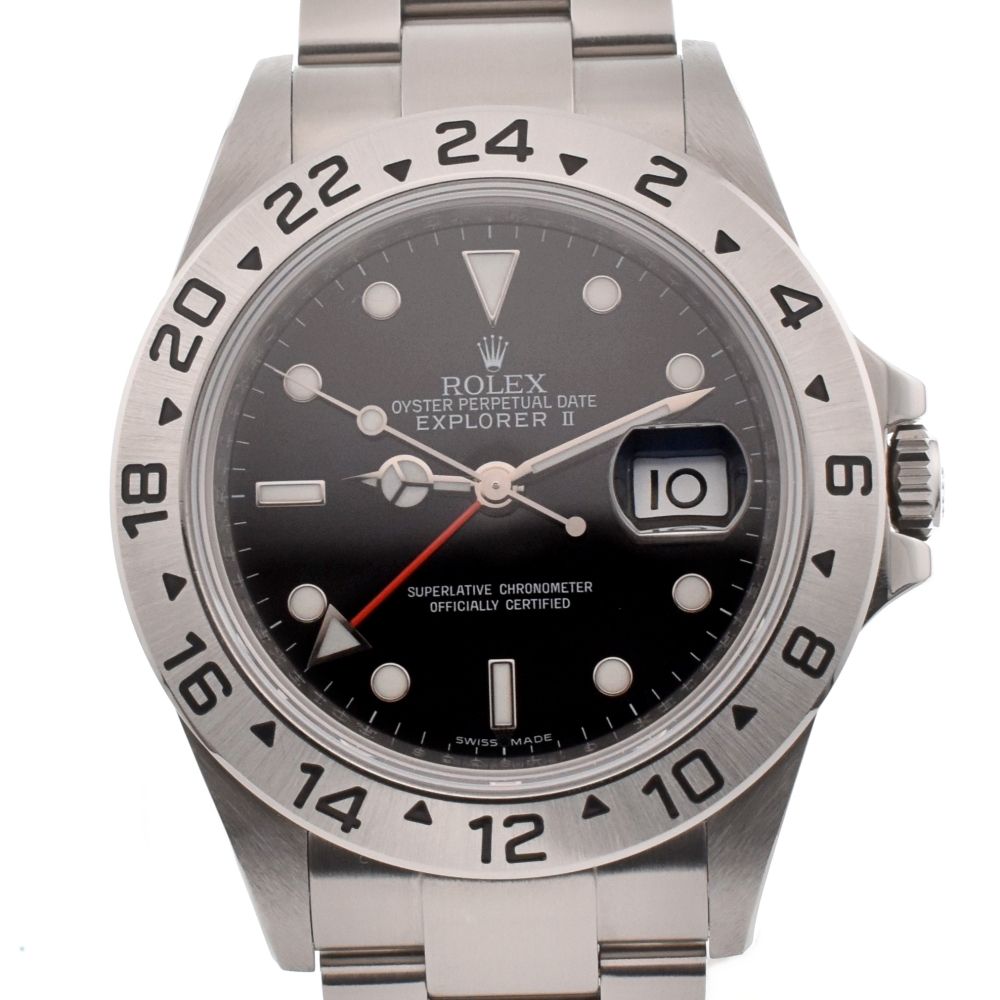 ロレックス ROLEX 16570 エクスプローラーII  Cal.1560 自動巻き メンズ美品箱付き C#132954