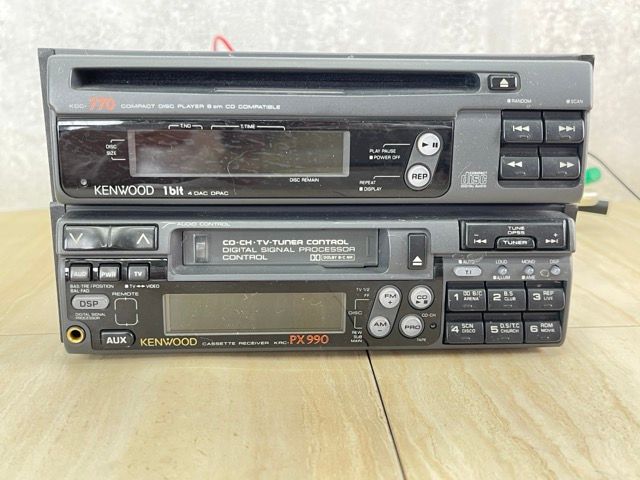 ケンウッド CDプレーヤー カセットレシーバー 2台セット 【中古】 KENWOOD KRC-PX990 KDC-770 カーオーディオ 未チェック/58753  - メルカリ