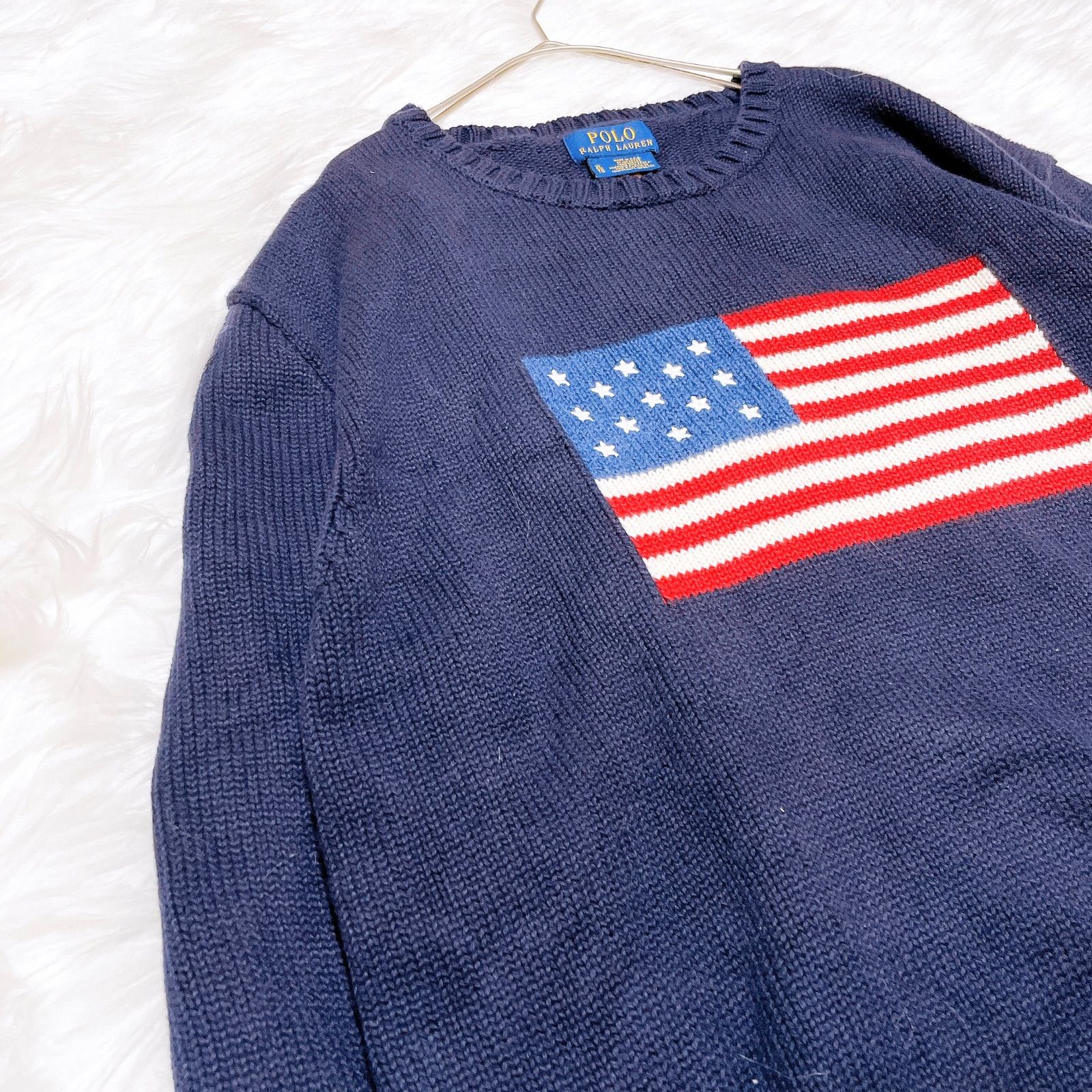 ポロラルフローレン　近年　星条旗 The lconic Flag Sweater ポロラルフローレン 近年 星条旗 The lconic Flag Sweater