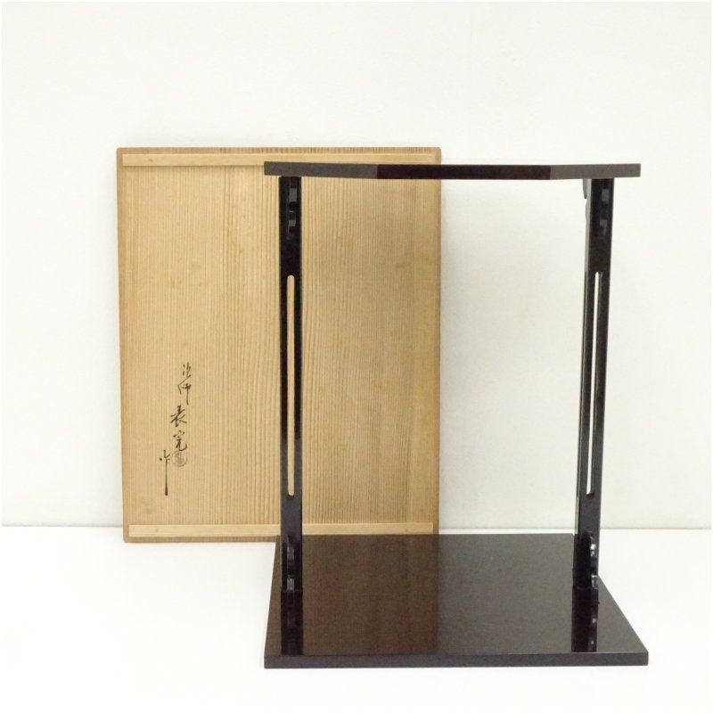 【茶道具】 溜塗水指棚　　塗師川瀬表完作　棚301 2025年最新】Yahoo!オークション -川瀬表完 棚の中古品・新品