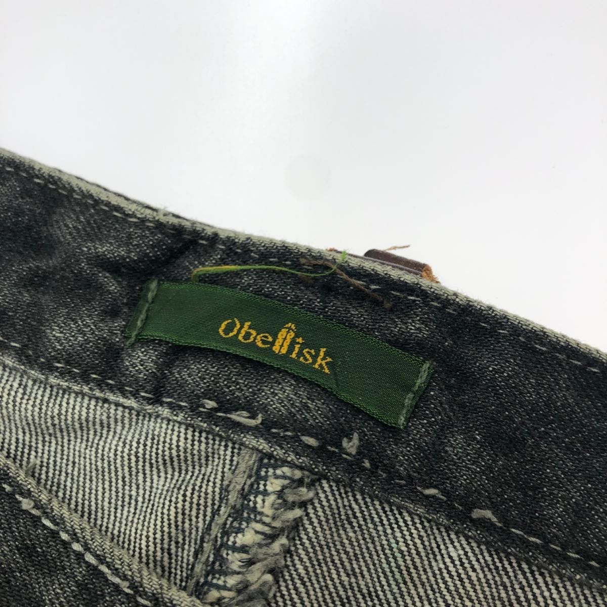 obelisk オベリスク デニム パンツ サイズ:30 グレー メンズ