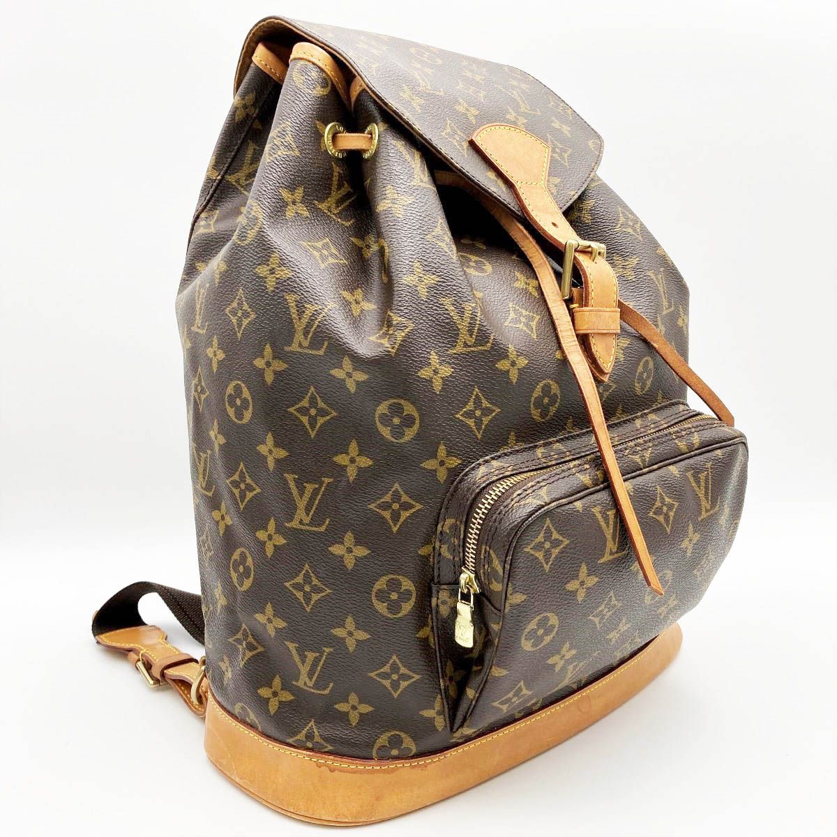 LOUIS VUITTON ルイ・ヴィトン モンスリGM モノグラム リュック ...