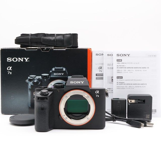 ソニー SONY α7 II ボディ ILCE-7M2｜フルサイズ×5軸手ブレ補正搭載｜シャッター数1 421枚｜ 上外観×動作良好｜視認性も抜群