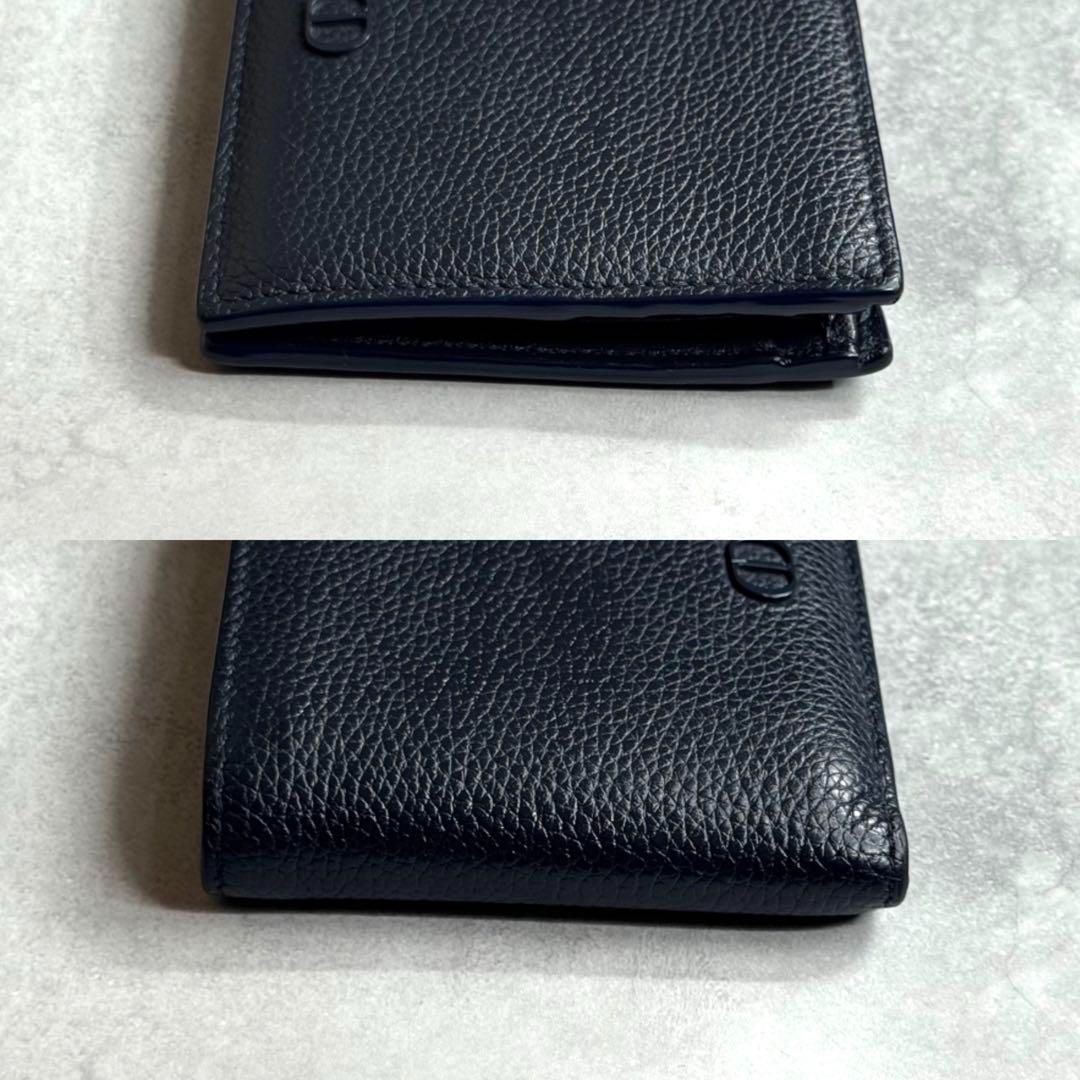 【美品/希少品】 Dior ディオール CDエンボスバイフォールドウォレット 美品/希少品】 Dior ディオール CDエンボスバイフォールド