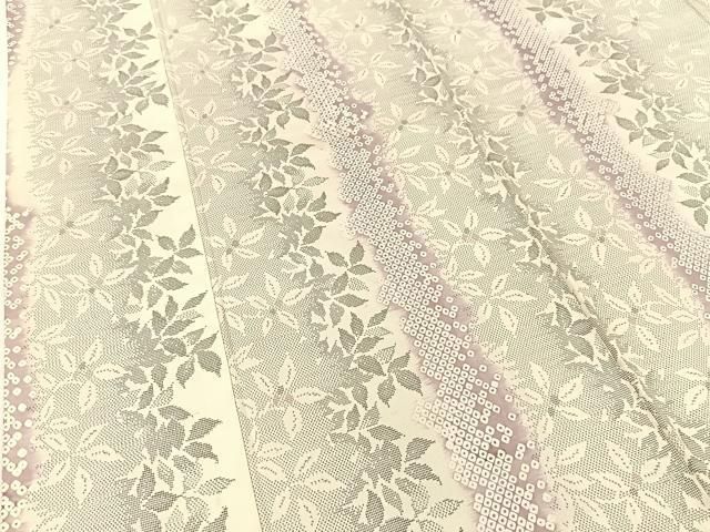 平和屋着物●本場大島紬　白大島　9マルキ　花間道　正絹　逸品　BAAT0902yc 平和屋着物○本場大島紬 白大島 9マルキ 花間道 正絹 逸品 BAAT0902yc