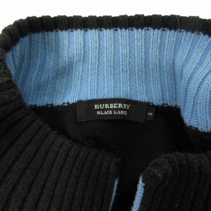 バーバリーブラックレーベル BURBERRY BLACK LABEL ポロ ニット