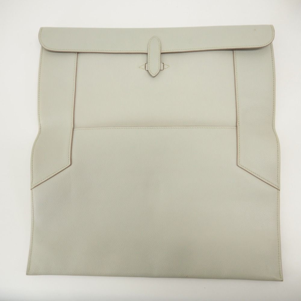 HERMES/エルメス プリプラ エバーカラー クラッチバッグ パールグレー 