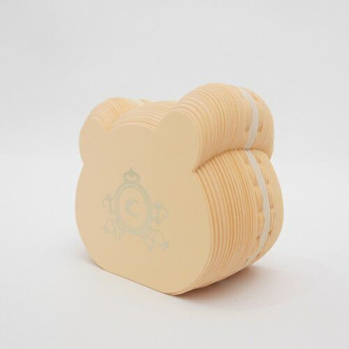 (まとめ）#クルーシャル 付箋 マカロン付箋 クマ orange S180019O 【×15セット】