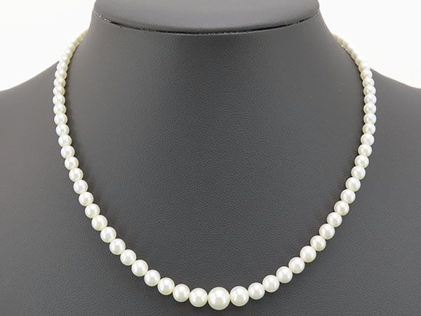 新品同様】ミキモト MIKIMOTO ベビー パール ネックレス 89珠 アコヤ  