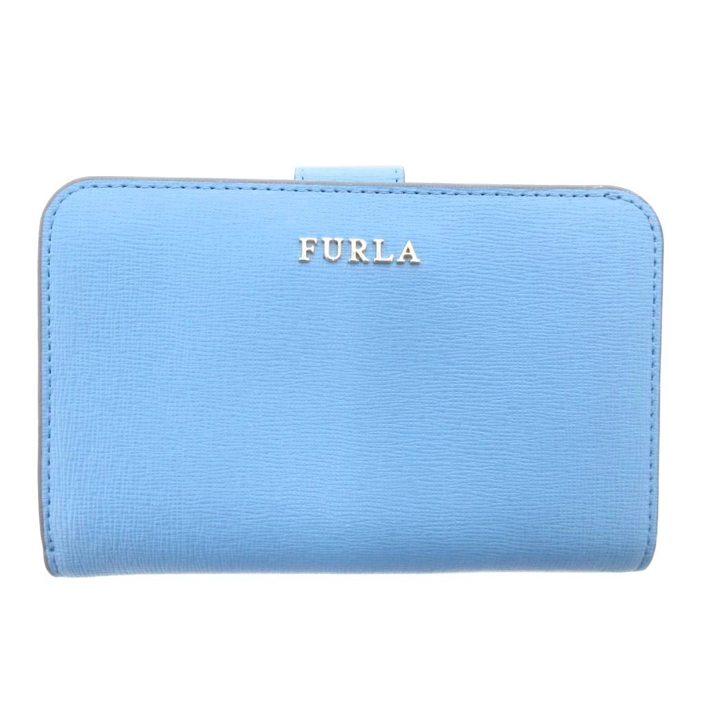 フルラ FURLA 二つ折り財布 ロゴ 小銭入れ ライトブルー |JS GY18