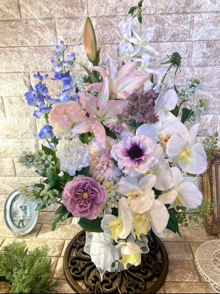 光触媒 人工観葉植物 ウォールグリーン フェイクグリーン お供え花6747