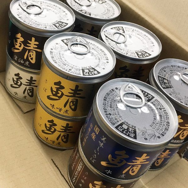 送料無料 プレミアム あいこちゃん さば缶 黒胡椒にんにく セール 1箱
