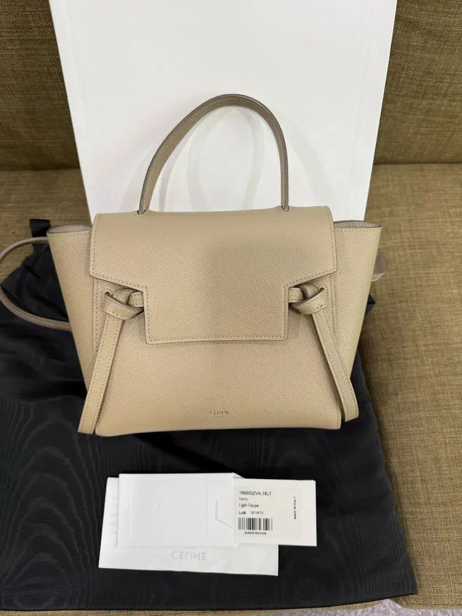 Celine セリーヌ ナノ ベルトバッグ トープ