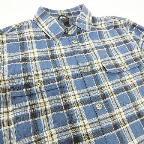 超希少　90s arrow オンブレシャドーチェックネルシャツ　ブルー 超希少 90s arrow オンブレシャドーチェックネルシャツ ブルー