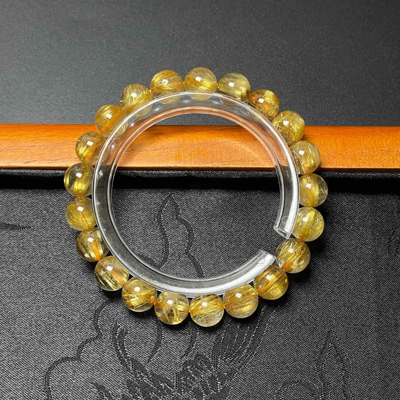 綺麗 EU製 ☆極!極満針ルチルクォーツ☆ブレスレット