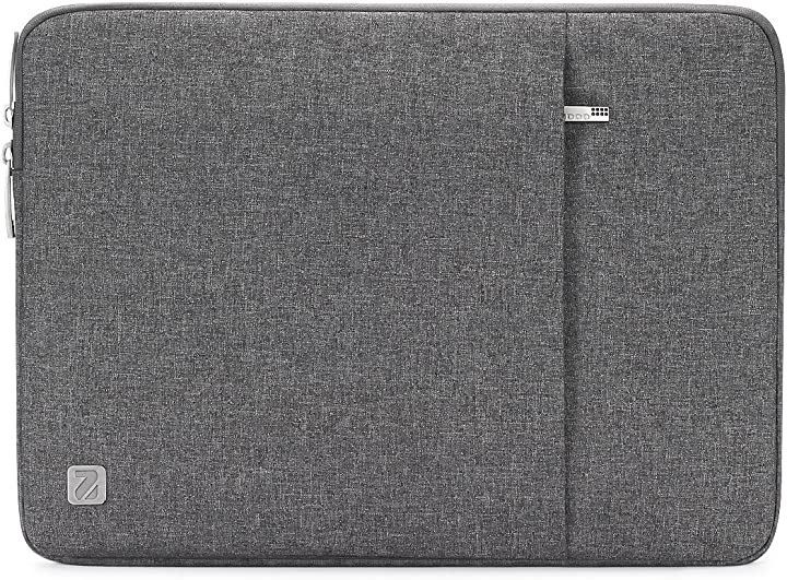NIDOO 12.9 inch Laptop Sleeve Waterproof Shock Absorption Water Repellent Case Notebook Bag (Grey, 11-12.9"/ Surface Pr)