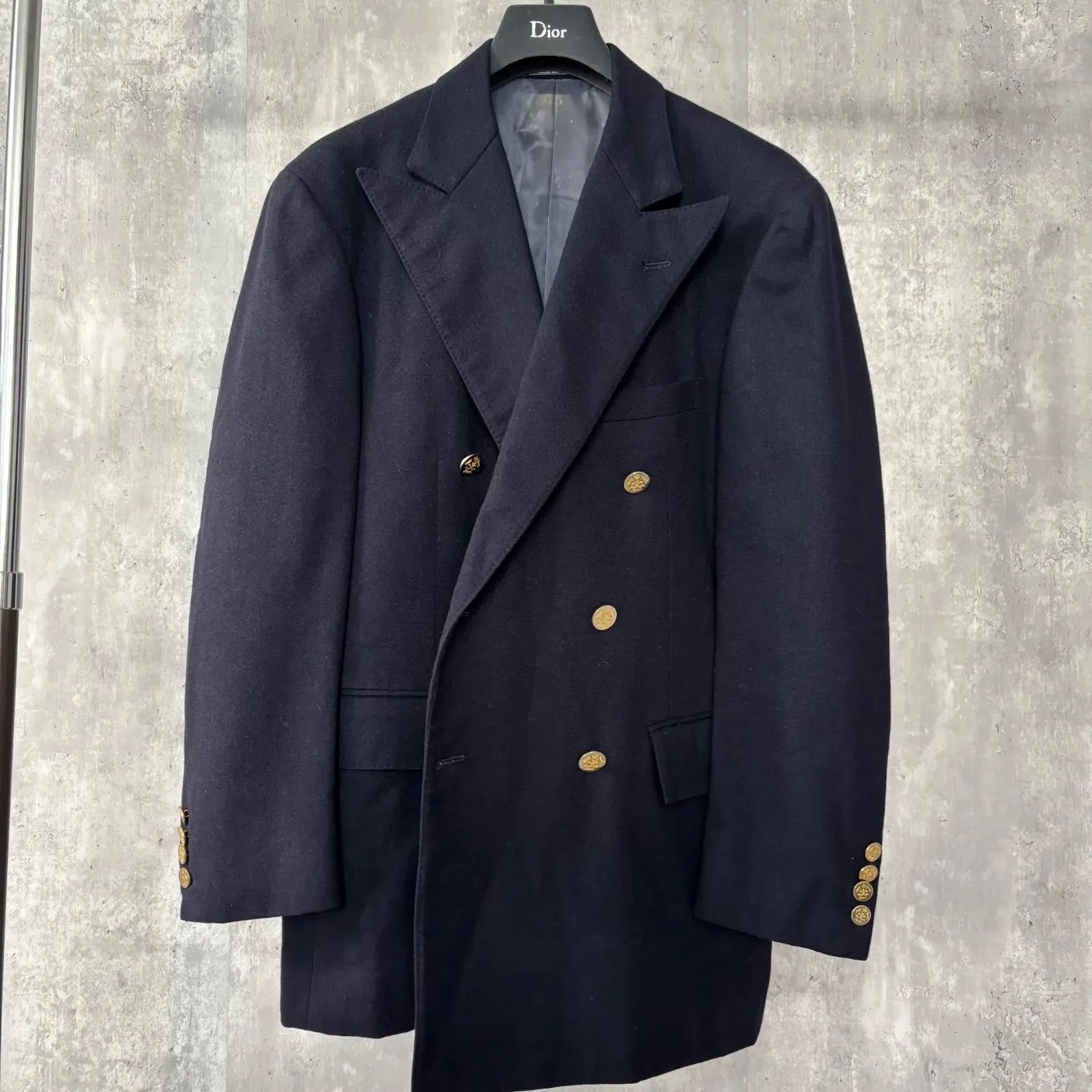 Polo by Ralph Lauren 紺ブレ ブレザー 3B ダブル 金ボタン A6 サイド