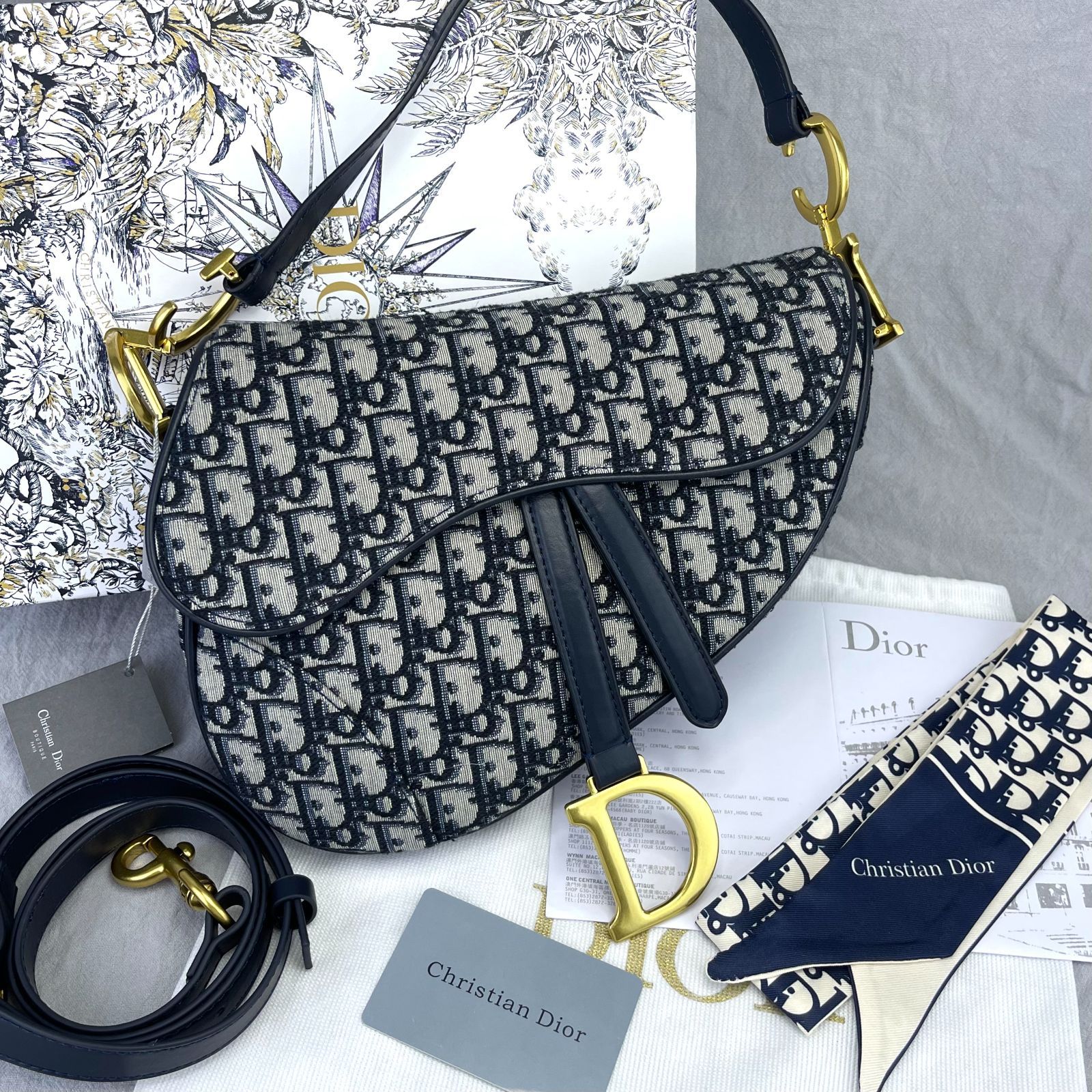 極美品】Dior クリスチャンディオール トロッター サドルバッグ - メルカリ