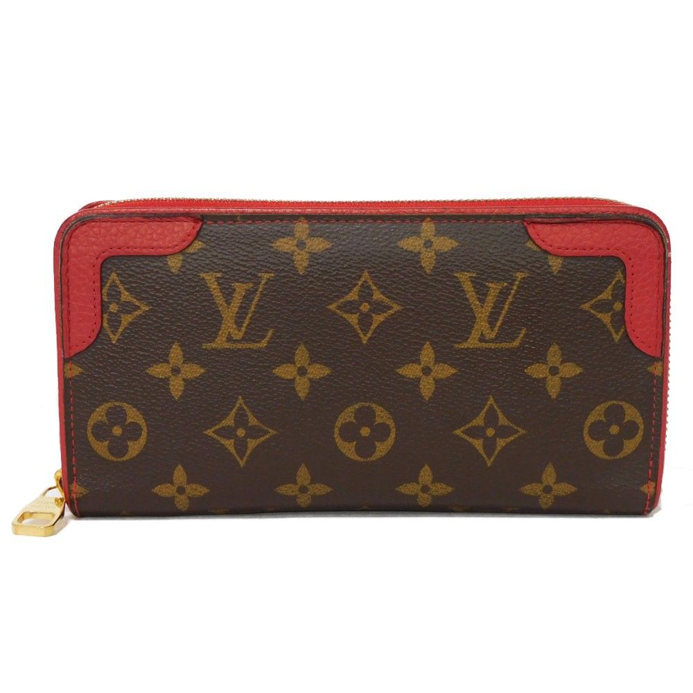 LOUIS VUITTON ルイ・ヴィトン ジッピーウォレット LVロゴ フラワー