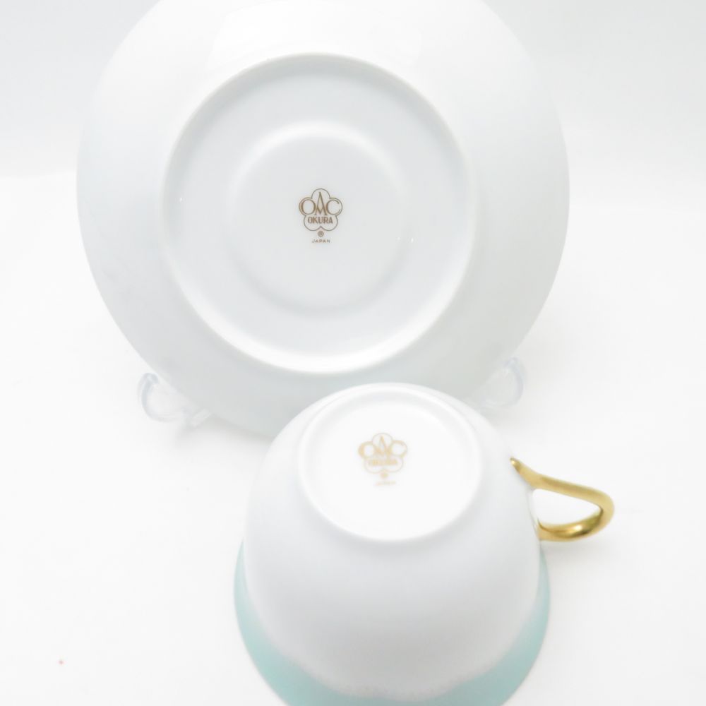 OKURA 大倉陶園 鈴蘭 撫子 スズラン ナデシコ すずらん なでしこ カップ＆ソーサー ティー コーヒー 金彩 花 希少 レア SU12406J1 OKURA 大倉陶園 鈴蘭 撫子 スズラン ナデシコ すずらん なでしこ