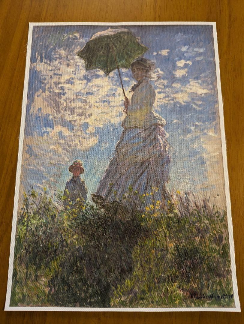 【1週間限定割引】　クロード・モネ　[ 散歩 ] 　絵画　美術品　大きめサイズ gallery-uchida_p1-s124-ky