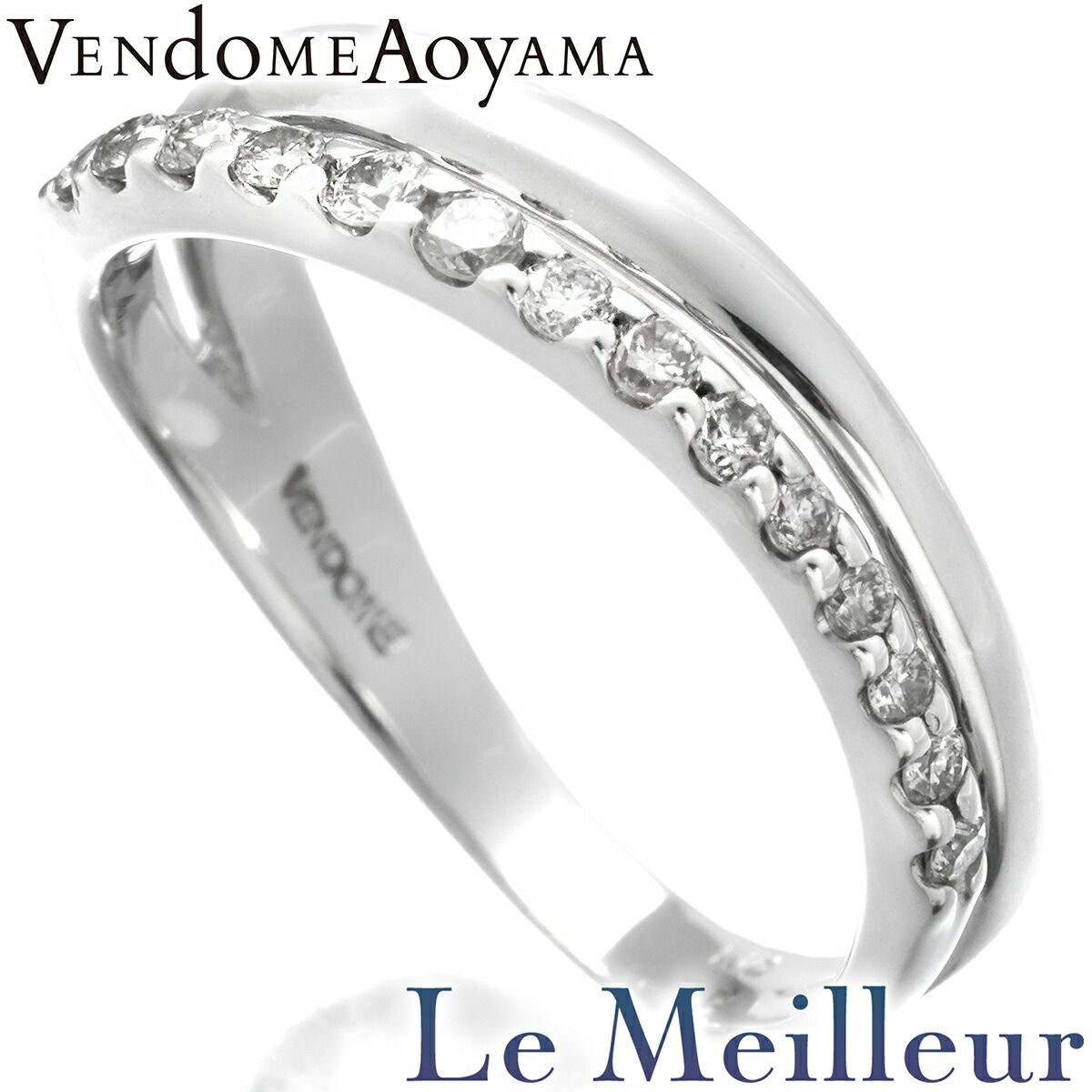 ヴァンドーム青山 ピンキーリング 指輪 ダイヤモンド K18 4号 VENDOME 