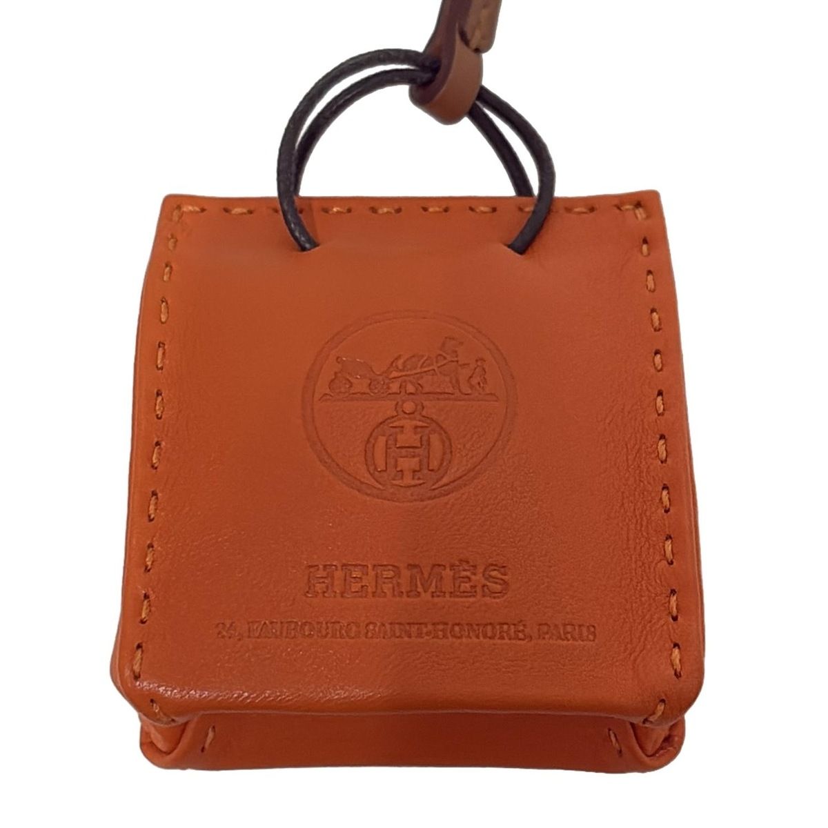 HERMES(エルメス) キーホルダー(チャーム) サックオランジュ