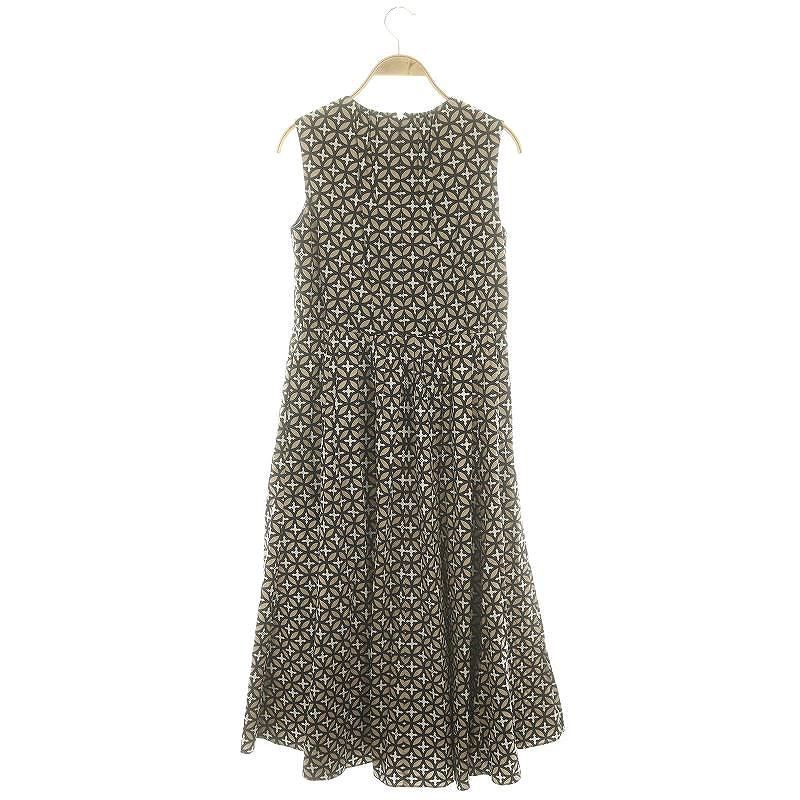 ドレステリア オーバーラップサークルワンピ ベージュ34 ドレステリア DRESSTERIOR オーバーラップサークルプリント