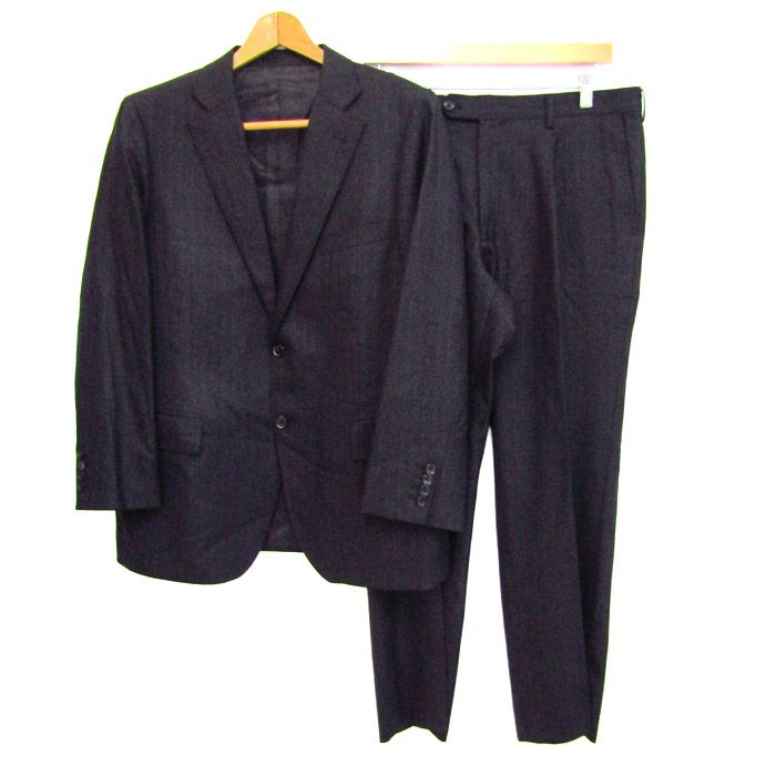 エルメネジルドゼニア スーツ セットアップ 上下セット ジャケット パンツ メンズ 100BB5サイズ ブラック系 Ermenegildo Zegna