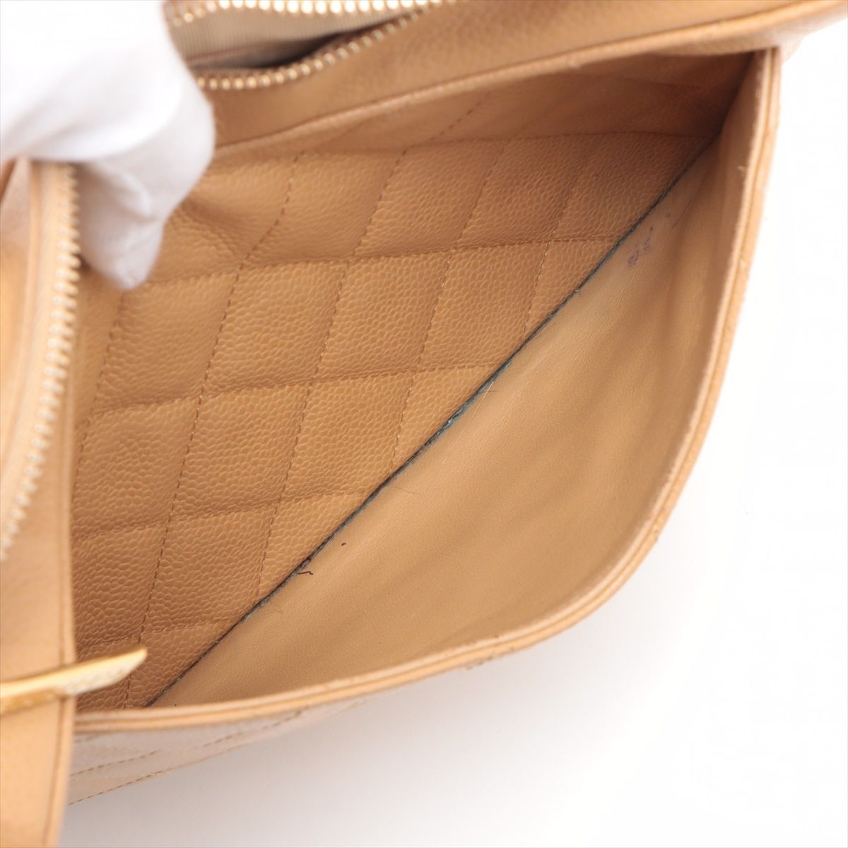 美品 シャネル マトラッセ キャビアスキン チェーンショルダーバッグ シール有 CHANEL シャネル ショルダーバッグ トートバッグ マトラッセ