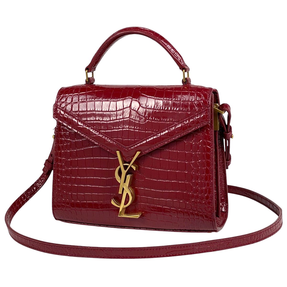 2506-159｜美品｜イヴサンローラン ハンドバッグ レザー レッド 2506-159｜美品｜イヴサンローラン ハンドバッグ レザー レッド