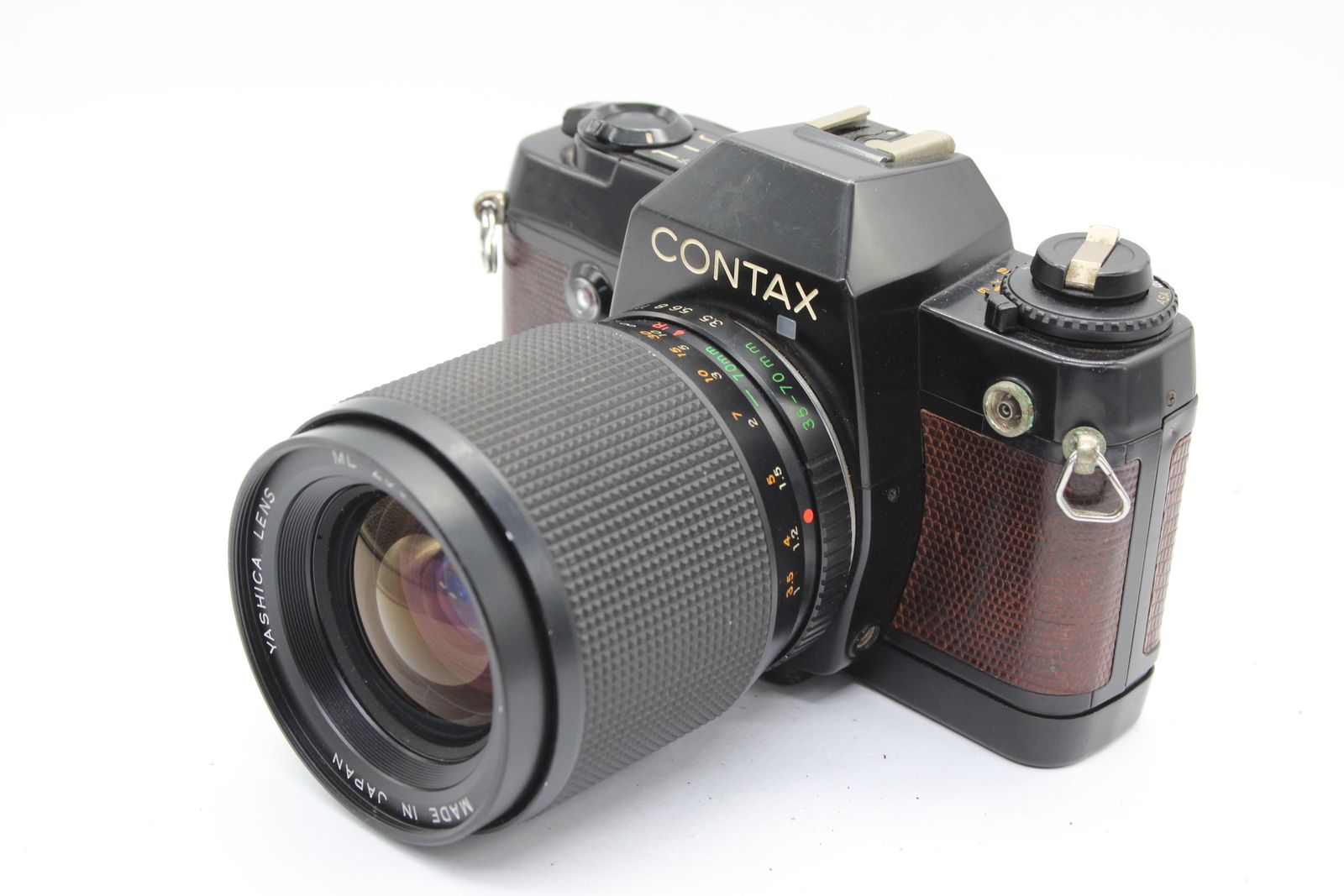 CONTAX 137 MD QUARTZ 茶革 - フィルムカメラ