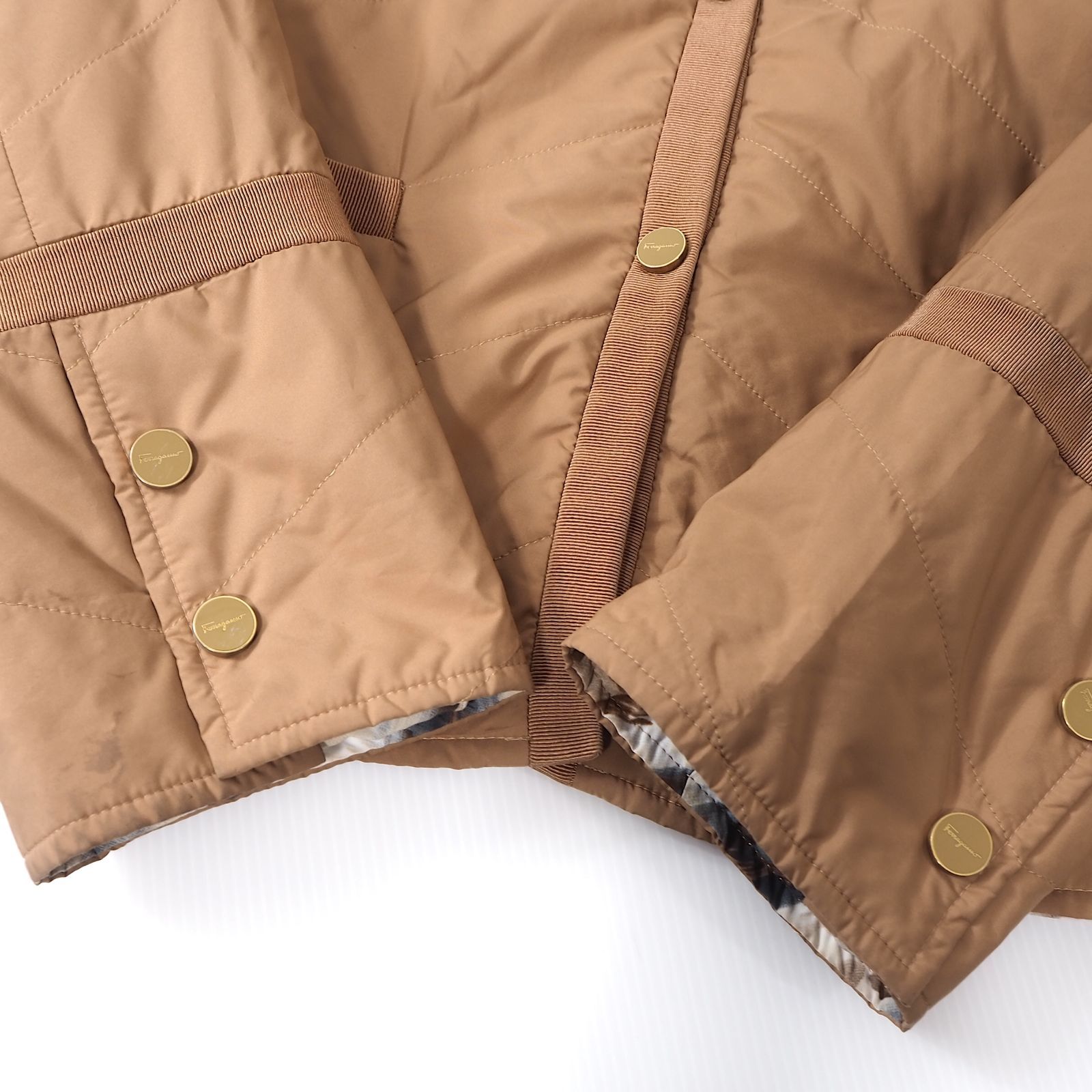 極美品 Salvatore Ferragamo ガンチーニデザイン ジャケット ◎サルヴァトーレフェラガモ Salvatore Ferragamo JPタグ