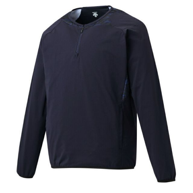 DESCENTE デサント 長袖ハイブリッドジャケット Dネイビー Oサイズ DBX-3606LC DNVY | スポーツ スポーツ用品 野球 ベースボール ベースボールウェア トレーニングウェア メンズ 長袖 アウター ジャ