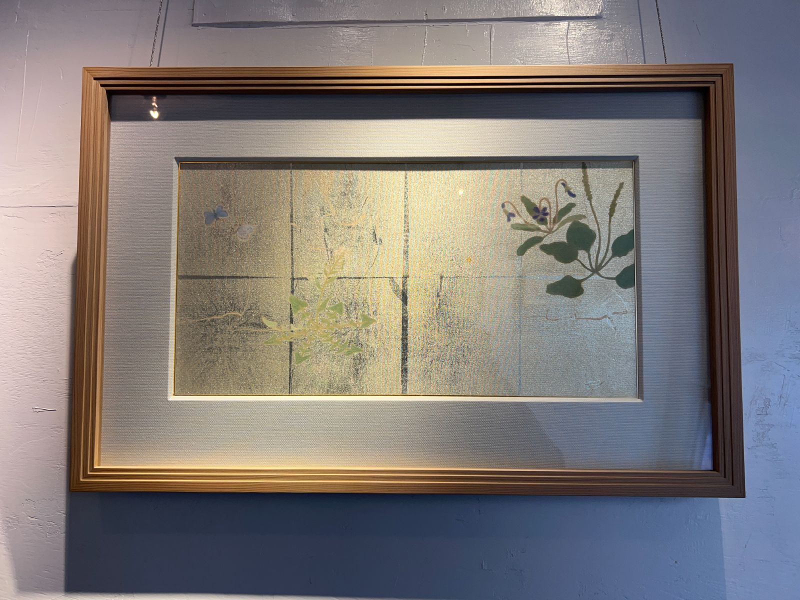 野草にしじみ蝶｜山中恵利子 絵画