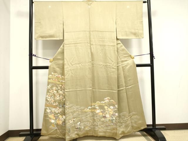 平和屋着物■上質な小紋　楓尽くし　正絹　逸品　未使用　AAAL8401Acs 平和屋着物□上質な小紋 蔦の葉文 ロング丈 正絹 逸品 BAAU7098gt