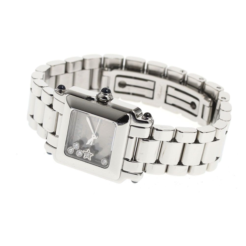 ショパール Chopard 27 8893-23 ハッピースポーツ スター 5ダイヤ クォーツ レディース_911256