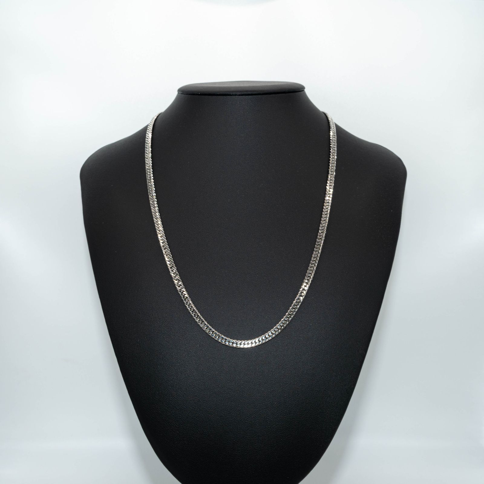 Pt850 プラチナ850 喜平ネックレス（6面カットダブル）50cm/30.2g 幅 