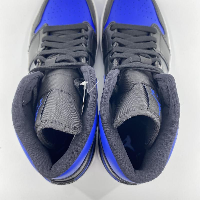 中古】NIKE AIR JORDAN 1 MID BLACK/BLUE スニーカー 27cm 554724-068