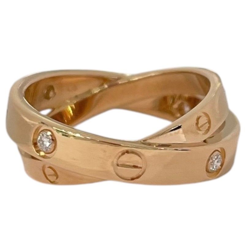 カルティエ Cartier スパイシーラブリング 6Pダイヤ 750PG|ダイヤモンド ジュエリー