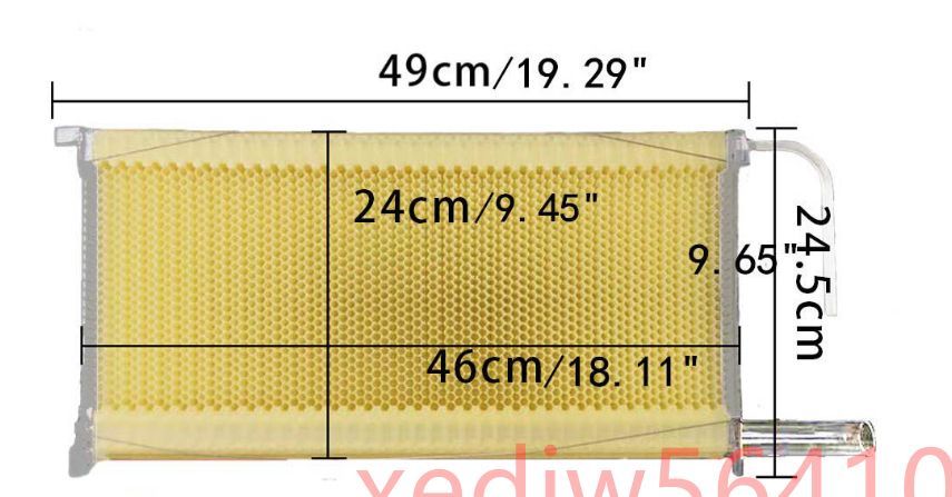 ミツバチの採蜜 巣礎