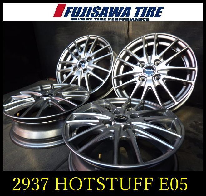 2937 J▲ ▲HOT STUFF Exceeder R05 ホイール▲14x4.5J 4穴 PCD100 45◆4本 25134540