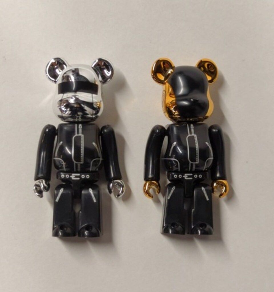 MEDICOMTOY BE RBRICK DAFT PUNK BLACK SUITS Ver.|2PACKS