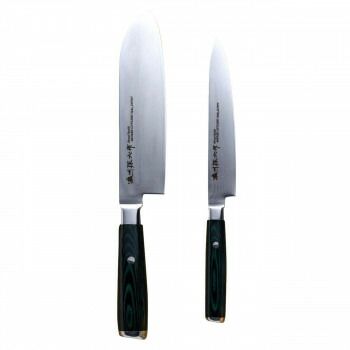 濃州孫六作ダマスカス包丁2点セット 500F 3689-159